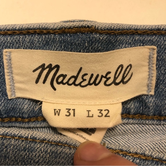 Madewell Mens Slim Fit in Light Hodgson Wash Jeans Size 31 - Picture 10 of 16